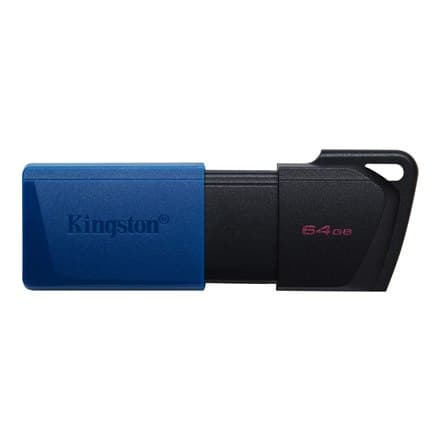 Kingston | USB 3.2 -muistitikku | DataTraveler Exodia M | 64 Gt | USB 3.2 | Musta sininen musta, Sininen