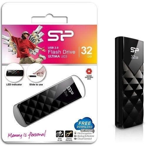 Silicon Power | Ultima U03 | 32GB | USB 2.0 | Svart Svart