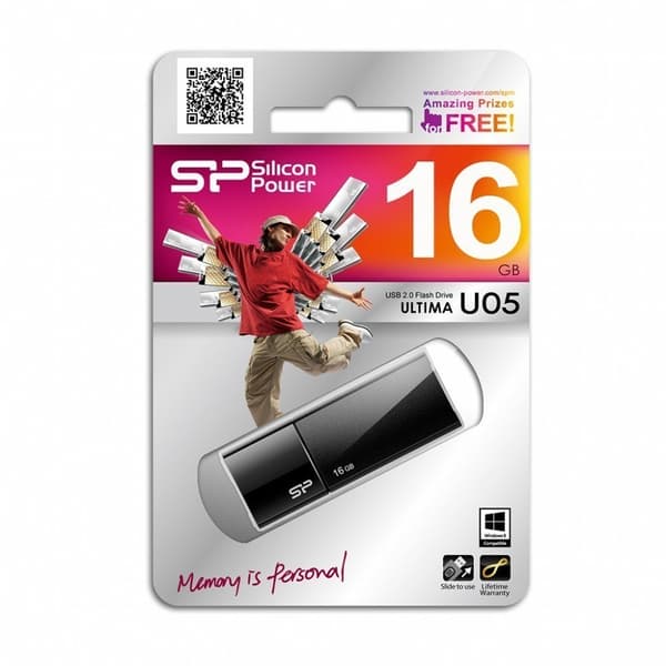 Silicon Power | Ultima U05 | 16 GB | USB 2.0 | Svart Svart