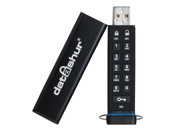 iStorage datAshur - USB flash-enhet - krypterat - 4 GB - USB 2.0