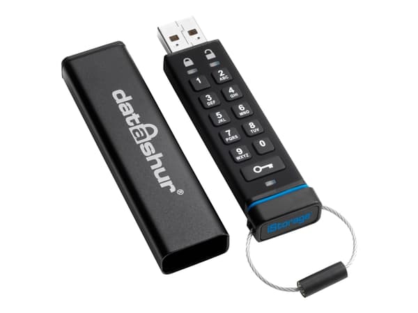 iStorage datAshur - USB flash-enhet - krypterat - 4 GB - USB 2.0