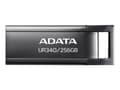 Miniatyrbild 1 av 5: ADATA UR340, 256 GB, USB Type-A, 3.2 Gen 1 (3.1 Gen 1), 100 MB/s, Utan skyddshatt, Svart