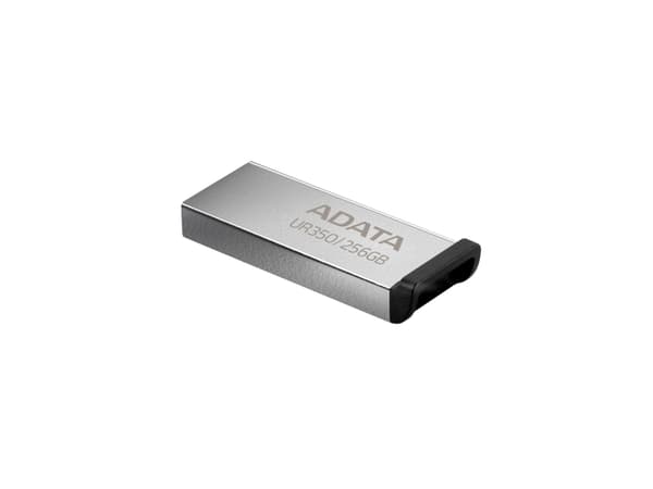 ADATA UR350, 256 GB, USB Type-A, 3.2 Gen 1 (3.1 Gen 1), 100 MB/s, Utan skyddshatt, Svart, Silver