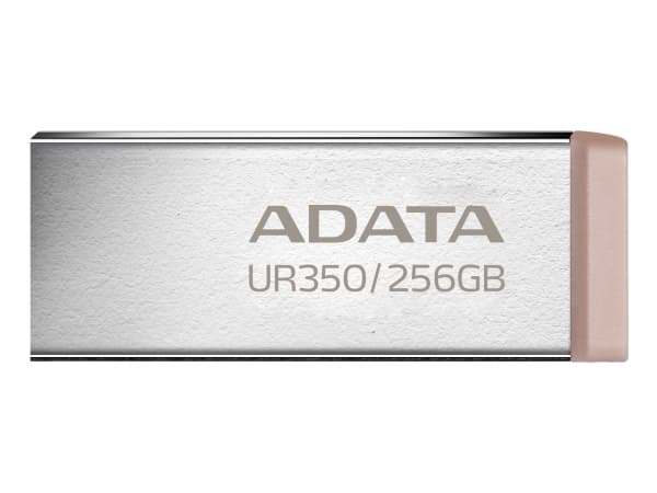 Pendrive ADATA MEMORY DRIVE FLASH USB3.2 256G/UR350-256G-RSR/BG ADATA Brun, Rostfritt stål