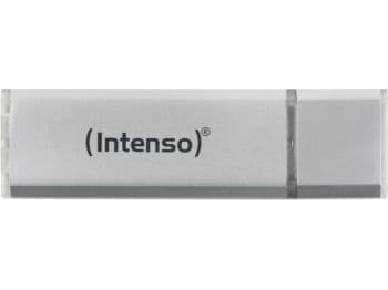 Intenso Ultra Line, 16 GB, USB Type-A, 3.2 Gen 1 (3.1 Gen 1), 70 MB/s, Med lokk, Sølv Sølv