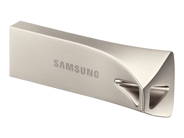 Samsung BAR Plus MUF-256BE3 - USB-flashstasjon - 256 GB - USB 3.1 Gen 1 - sjampanjesølv Sølv