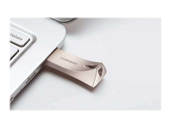 Samsung MUF-64BE, 64 GB, USB A-tyyppi, 3.2 Gen 1 (3.1 Gen 1), 300 MB/s, Ilman suojusta, Hopea