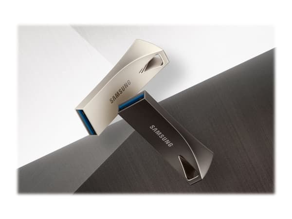 Samsung MUF-64BE, 64 GB, USB A-tyyppi, 3.2 Gen 1 (3.1 Gen 1), 300 MB/s, Ilman suojusta, Hopea
