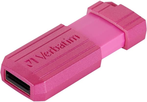 Verbatim USB DRIVE 2.0 PINSTRIPE USB-minne 128 GB Rosa 49460 USB 2.0