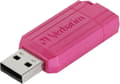 Miniatyrbild 1 av 4: Verbatim USB DRIVE 2.0 PINSTRIPE USB-minne 128 GB Rosa 49460 USB 2.0