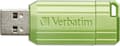 Miniatyrbillede 2 af 4: Verbatim USB DRIVE 2.0 PINSTRIPE USB stick 128 GB Eucalyptus, Grøn 49462 USB 2.0