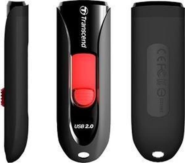 Transcend JetFlash 590K - USB-minne - 16 GB Svart