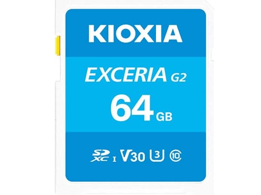 Kioxia LNEX2L064GG4, 64 GB, MicroSDXC, klasse 10, UHS-I, 100 MB/s, 50 MB/s
