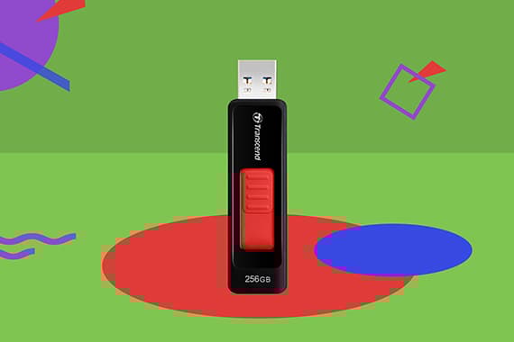 Transcend JetFlash 760 - USB-flashstasjon - 256 GB - USB 3.1 Gen 1 - svart