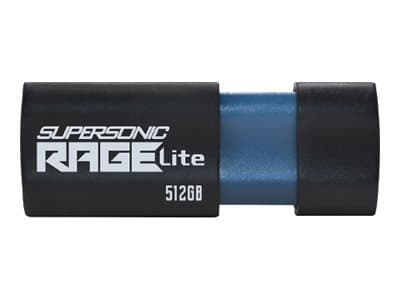 Patriot Supersonic Rage Lite - USB-flashstasjon - 512 GB - USB 3.2 Gen 1 Sort