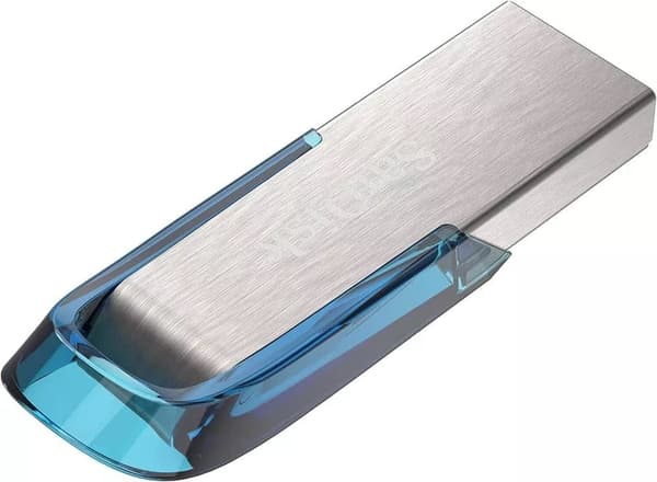 SanDisk Ultra Flair 64 GB USB 3.0-minne, upp till 150 MB/s läsning - Blå
