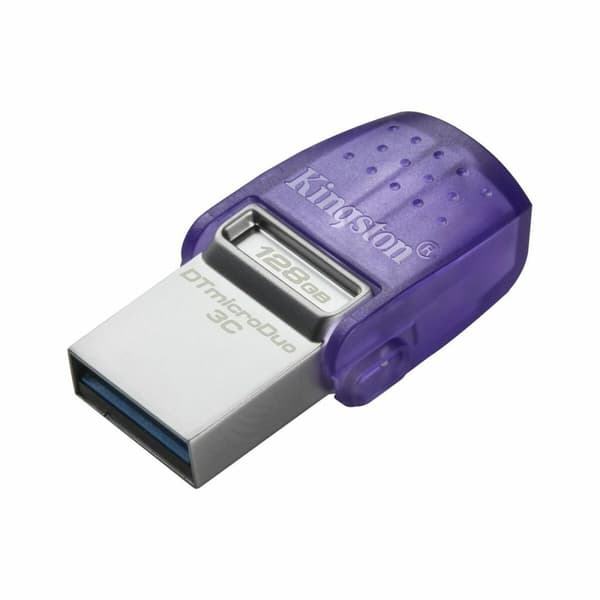 USB-tikku Kingston DataTraveler microDuo 3C Teräs 128 GB (1 osaa)