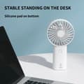 Miniatyrbild 5 av 6: SiGN Bärbar Mini USB Handfläkt med Lampa - Vit