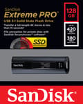 Miniatyrbild 7 av 7: SanDisk Extreme Pro USB-minne 128 GB USB Type-A 3.2 Gen 1 (3.1 Gen 1) Svart