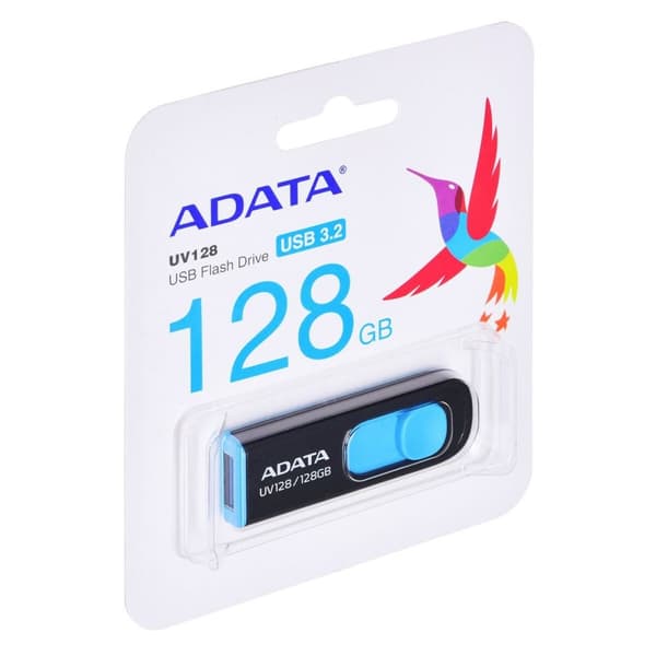 USB-minne Adata DashDrive UV128 Svart 128 GB