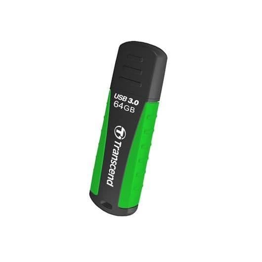 Transcend JetFlash 810 64GB USB 3.0 USB-minne - svart, grön - lock