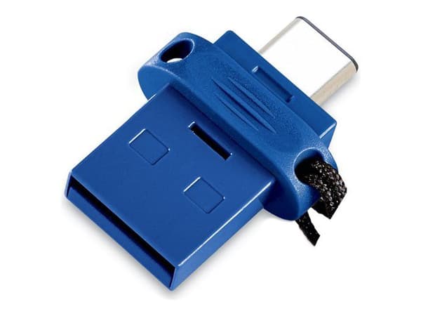 USB-nyckel - VERBATIM - Dubbel typ C/USB 3.0-kontakt - 64 GB kapacitet