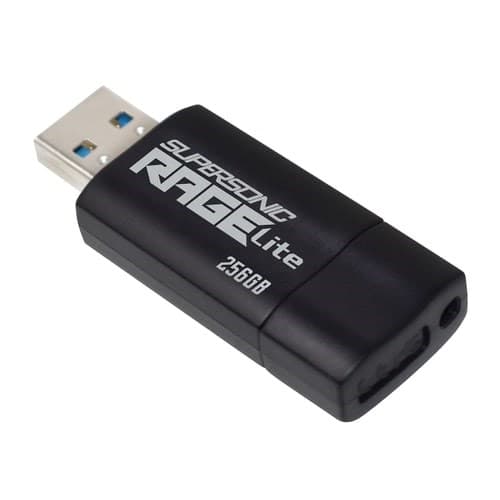 Flashdrive PATRIOT Rage Lite 512GB 120 MB/S USB 3.2 infällbar Svart (PEF512GRLB32U)