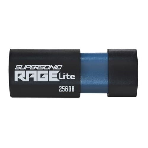 Flashdrive PATRIOT Rage Lite 512GB 120 MB/S USB 3.2 infällbar Svart (PEF512GRLB32U) Svart