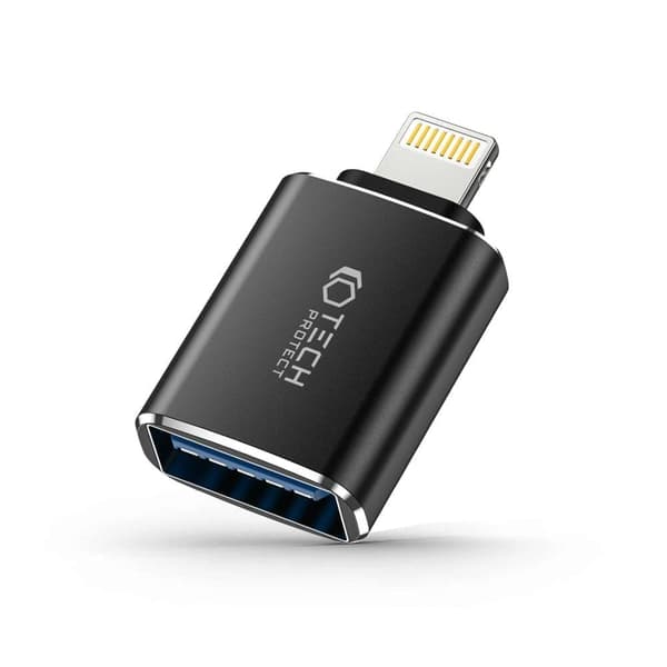 TECH-PROTECT ULTRABOOST ADAPTER LYN TIL USB OTG SVART