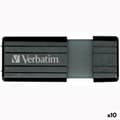 Miniatyrbild 1 av 2: USB-minne Verbatim Store'n'Go PinStripe Svart 16 GB