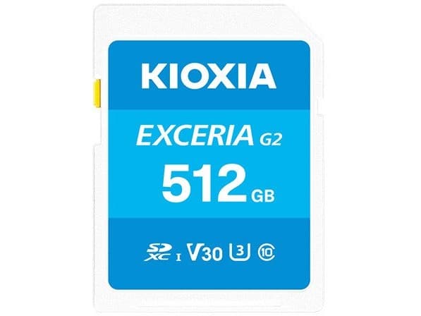 Kioxia LNEX2L512GG4, 512 GB, MicroSDXC, klasse 10, UHS-I, 100 MB/s, 50 MB/s