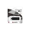 Miniatyrbillede 3 af 3: USB-stik Kingston 70 Sort 64 GB (1 enheder)