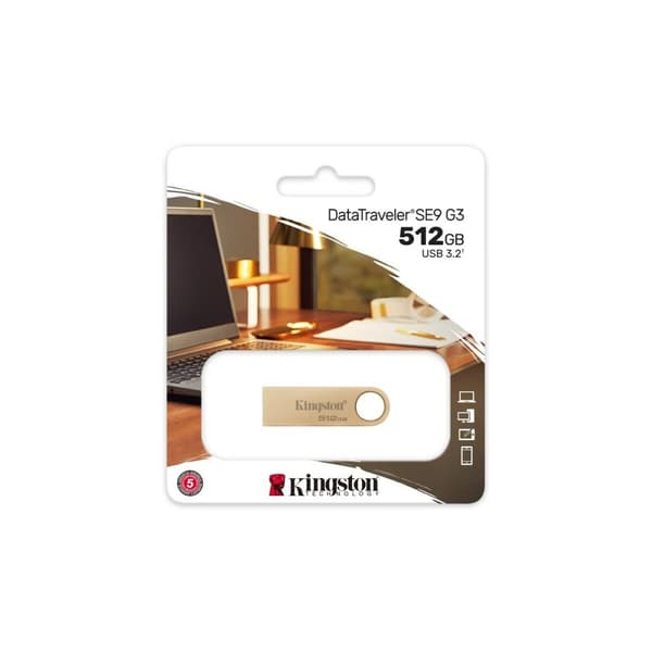 USB-Penn Kingston DTSE9G3/512GB Gyllen 512 GB (1 enheter)