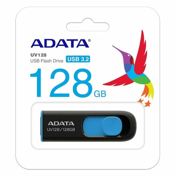 USB-tikku Adata DashDrive UV128 Musta 128 GB