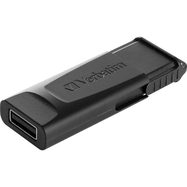 Verbatim Slider USB-minne 128 GB USB 2.0 Svart