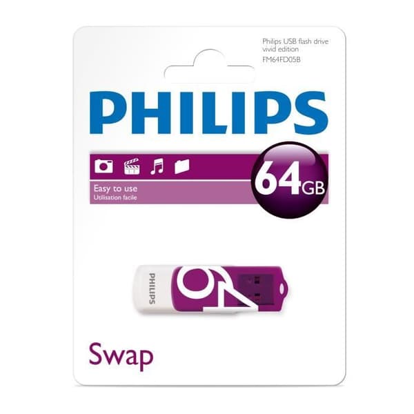Philips USB-minne VIVID 64 GB lila usb-minne