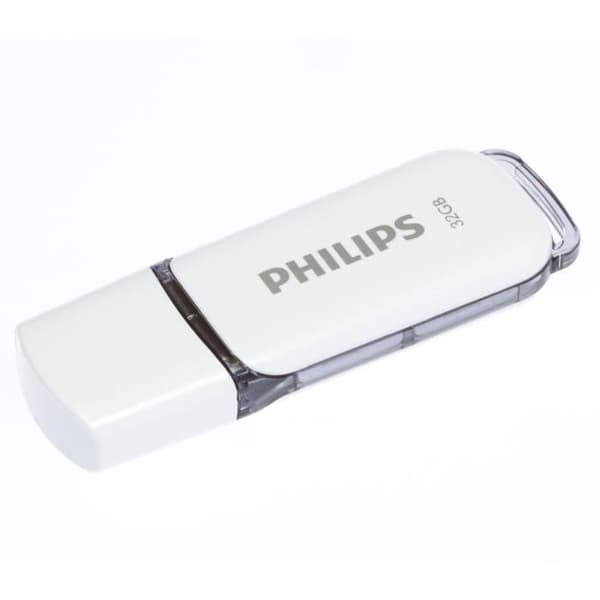 Philips USB 2.0-minnen Snow 32 GB 3 st Vit och grå