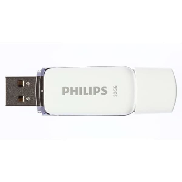 Philips USB 2.0-minnen Snow 32 GB 3 st Vit och grå