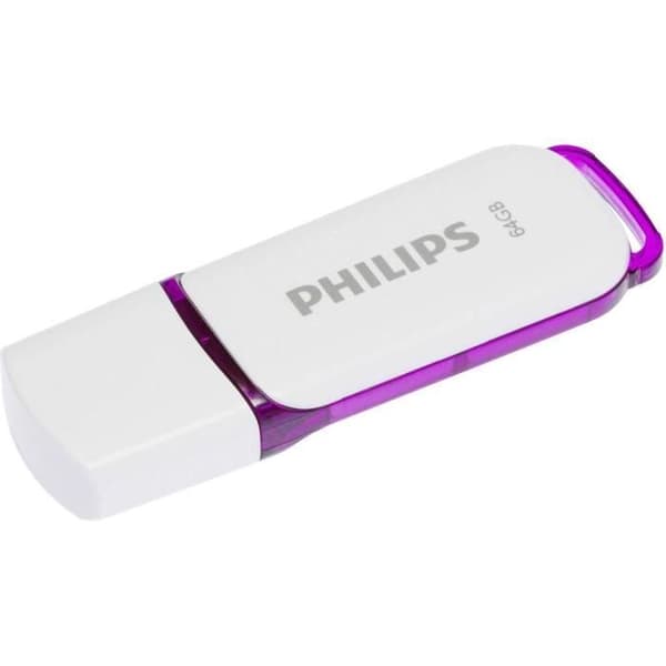 USB-nyckel - PHILIPS - Snow - 64 GB - USB 2.0 - Läshastighet 25 MB/s