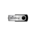 Miniatyrbild 3 av 3: MediaRange MR913 USB-minne - 128 GB - USB 2.0 - Vridbar - Svart, Silver
