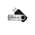 Miniatyrbild 2 av 3: MediaRange MR913 USB-minne - 128 GB - USB 2.0 - Vridbar - Svart, Silver