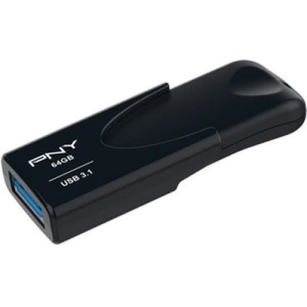 Flashminne - ANSLUTNING - 4 3.1 - 64 GB - USB 3.1 - Svart