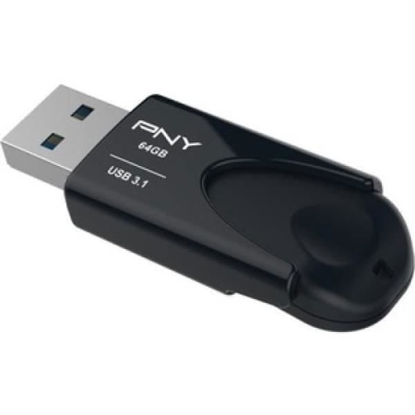 Flashminne - ANSLUTNING - 4 3.1 - 64 GB - USB 3.1 - Svart