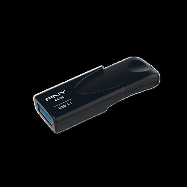 Flashminne - ANSLUTNING - 4 3.1 - 64 GB - USB 3.1 - Svart Svart