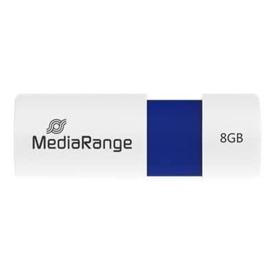 USB-nyckel - MEDIARANGE - MR971 - Kapacitet 8 GB - USB 2.0 - Vit Blå, Vit