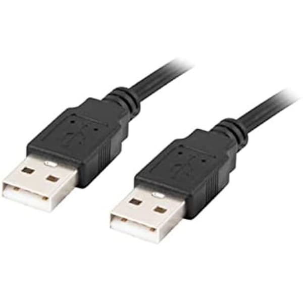 LANBERG Kabel USB-A M/M 2.0 1.8M Svart