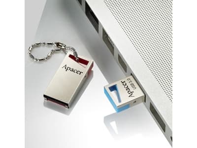 Apacer AH155 64GB, 64 GB, USB Type-A, 3.2 Gen 1 (3.1 Gen 1), Utan skyddshatt, 2,4 g, Blå