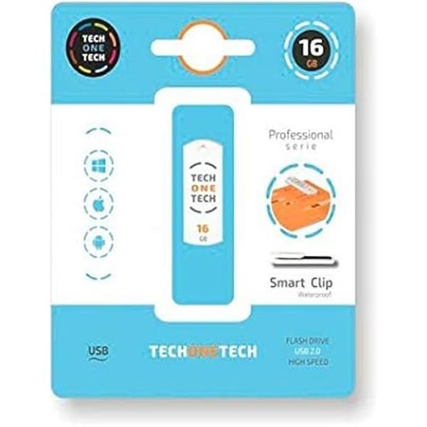 Tech-One-Tech PENDRIVE 16 GB Tech One Smart Clip