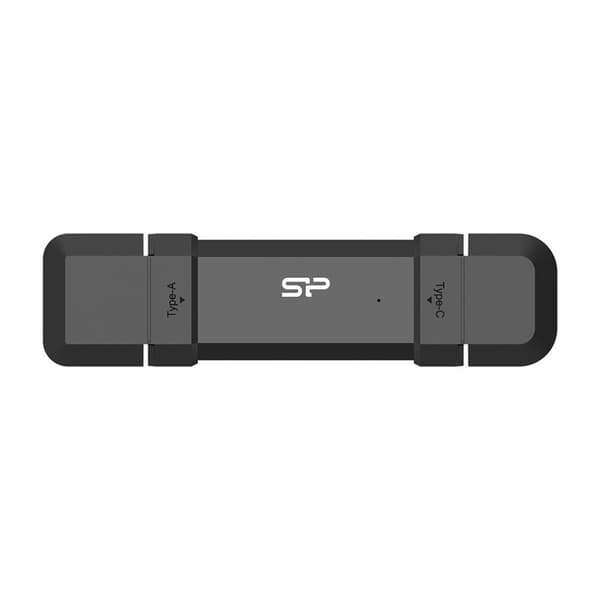 Silicon Power DS72 USB-flashdrev 500 GB USB Type-A / USB Type-C 3.2 Gen 2 (3.1 Gen 2) Sort Sort