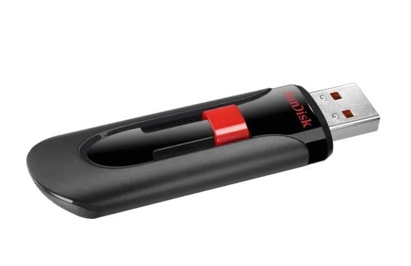 SanDisk Cruzer Glide, 32 GB, USB A-tyyppi, 2.0, Liuku, 6,8 g, Musta, Punainen musta, Punainen